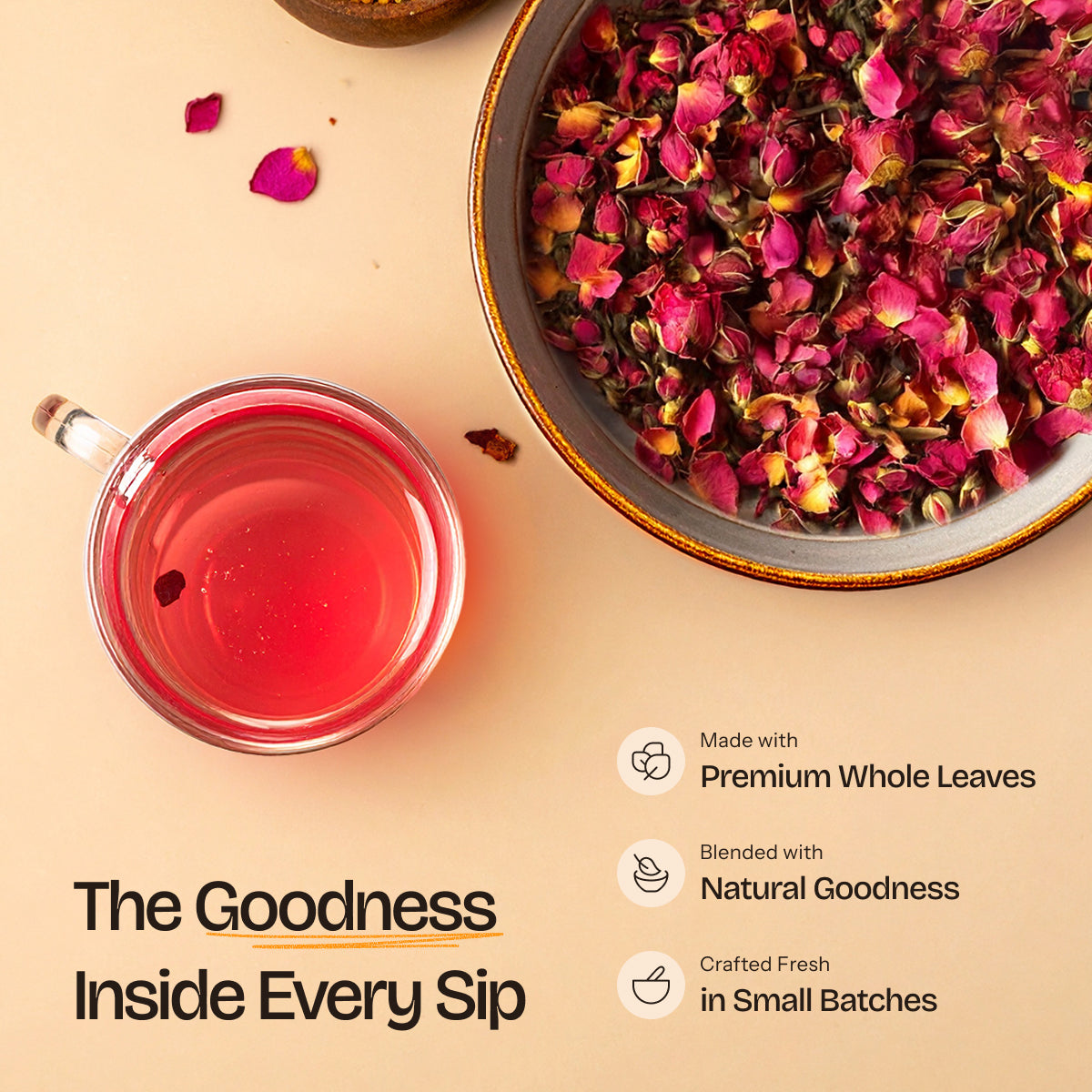 Rose Green Tea – Floral Aromatic Calming Wellness Blend