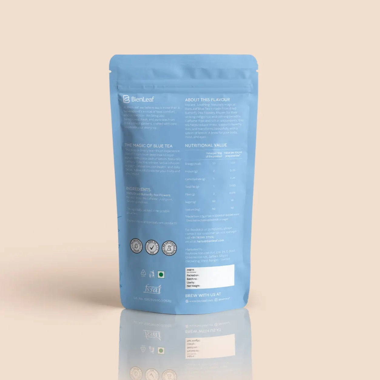Blue Pea Flower Tea – Vibrant Caffeine Free Herbal Beauty Infusion