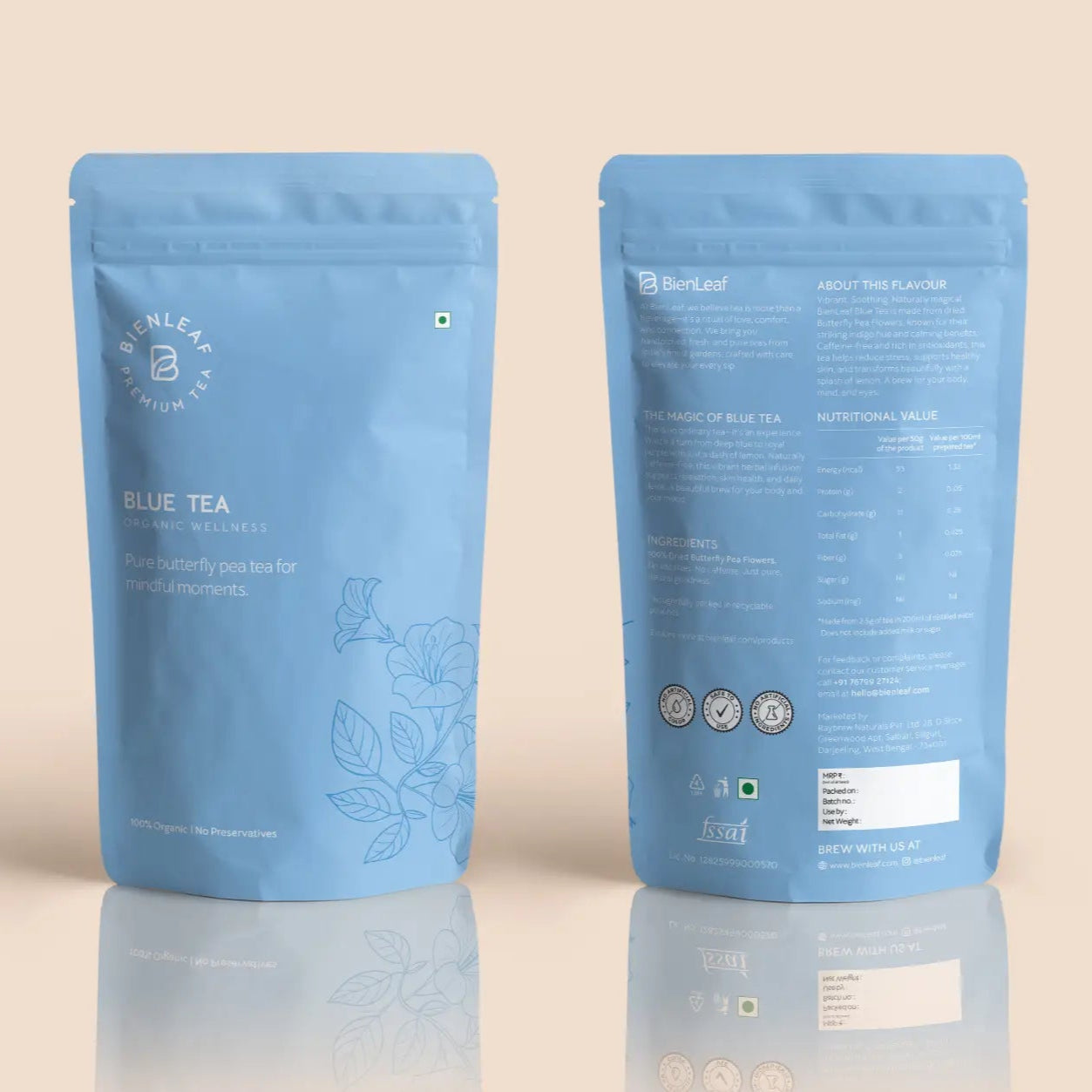 Blue Pea Flower Tea – Vibrant Caffeine Free Herbal Beauty Infusion