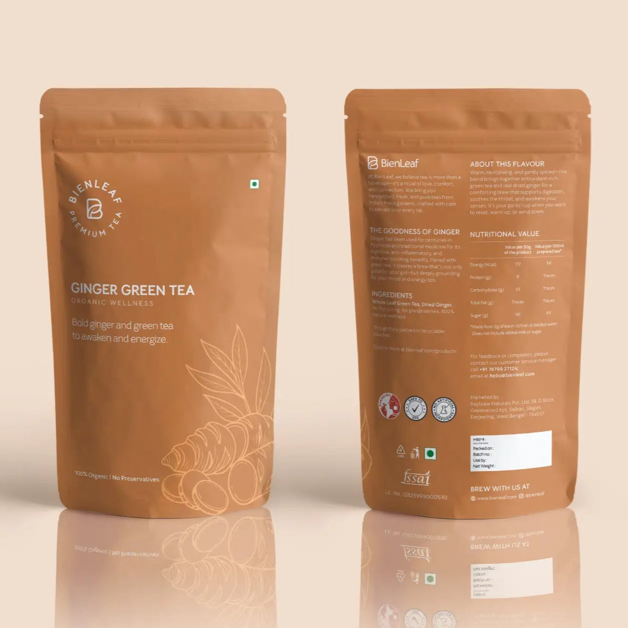 Ginger Green Tea – Spicy Invigorating Digestive Support Blend