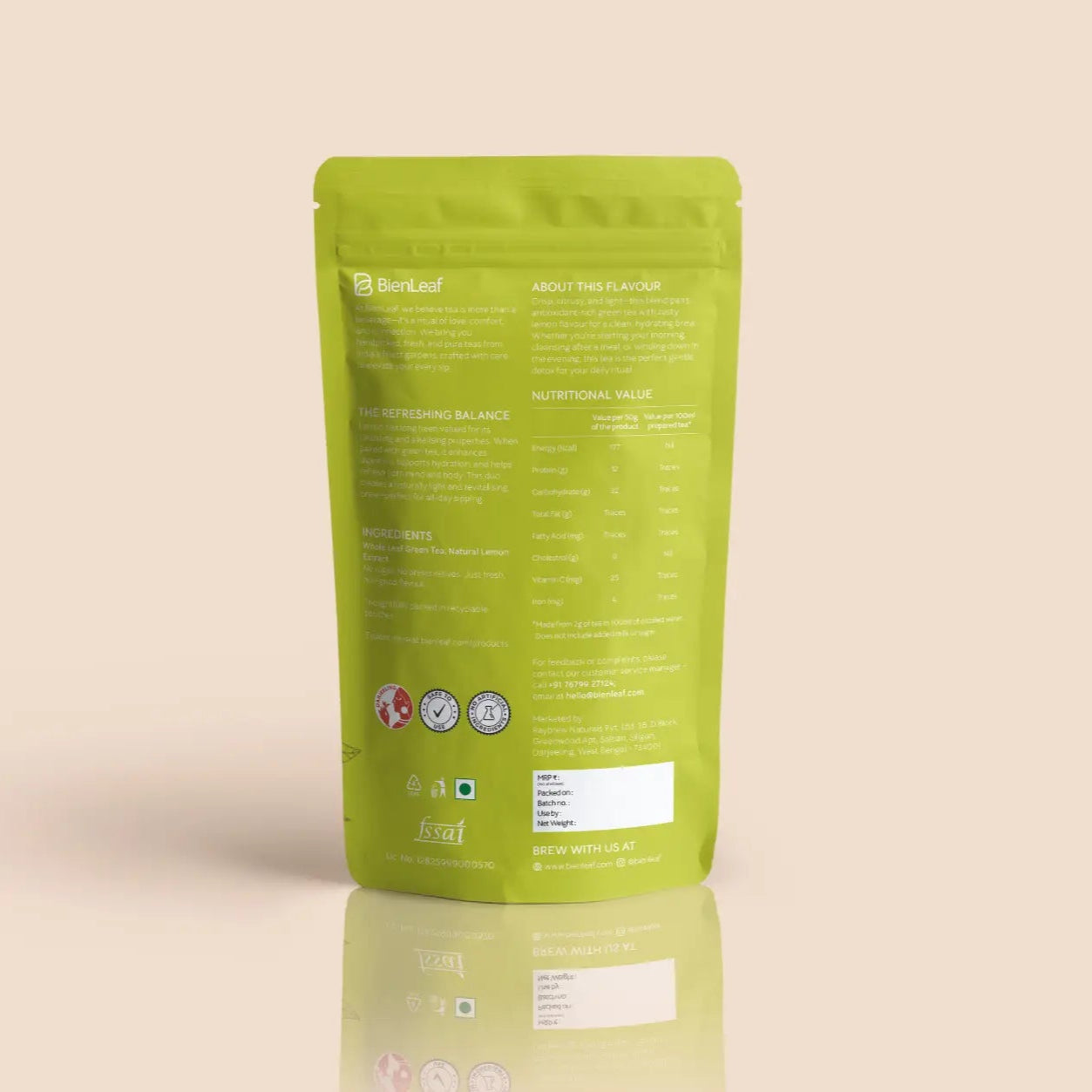 Lemon Green Tea – Zesty Refreshing Detox Wellness Blend