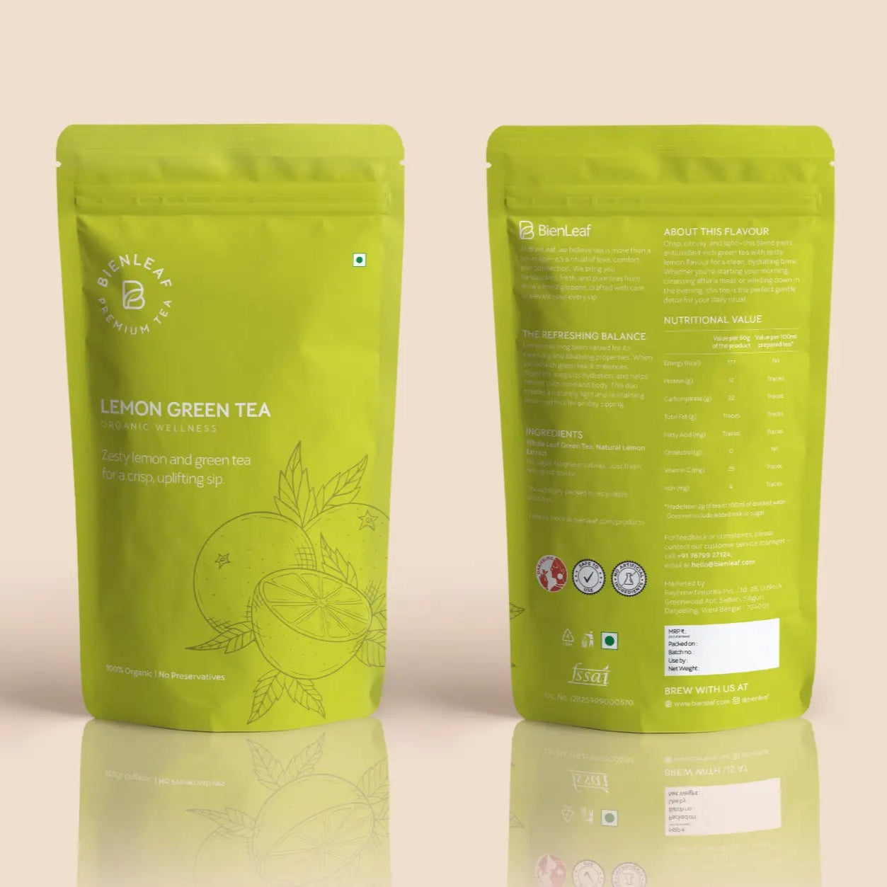 Lemon Green Tea – Zesty Refreshing Detox Wellness Blend